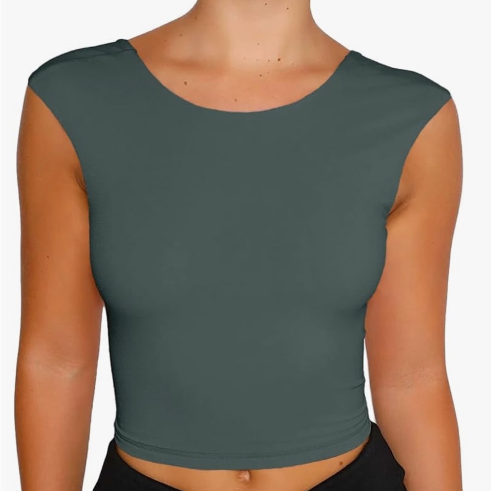 Women's Sleeveless Top - Dark Grey